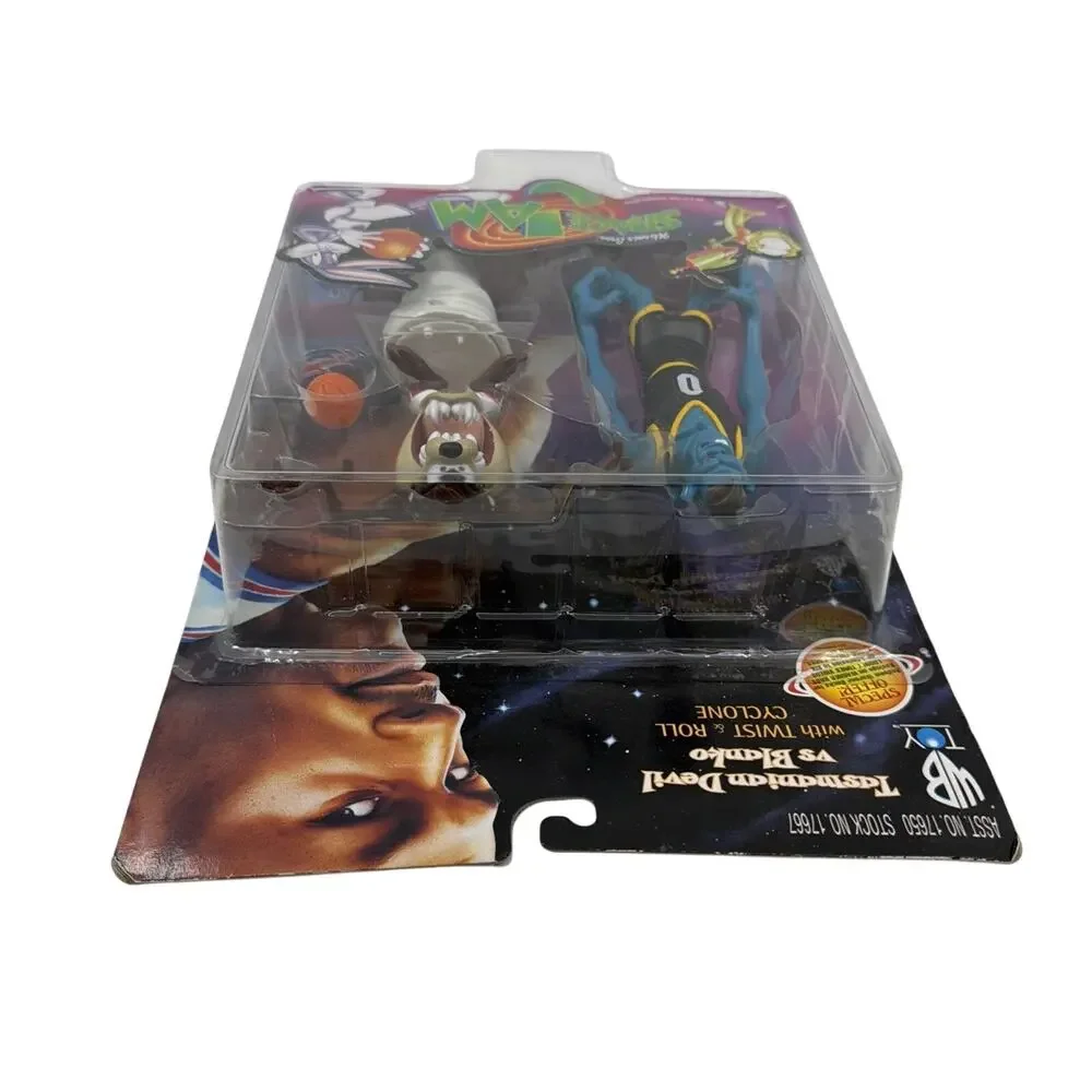 Vtg 1996 Space Jam Tasmanian Devil vs Blanko Action Figure Set Playmates WB NIB